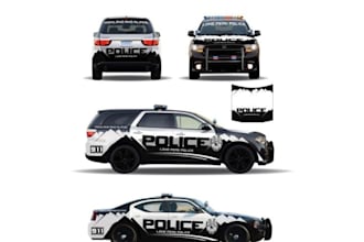 debagded gta v vehicle design custom livery of police, ems cars of fivem