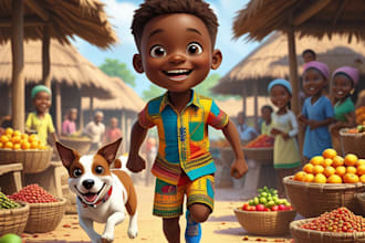 design african kids storybook art and creative activity pages