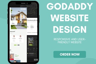 do godaddy website design, landing page, website design