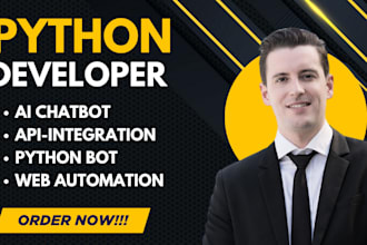 code python ai chatbot, web scraping, selenium automation bot, nlp, llm, ocr