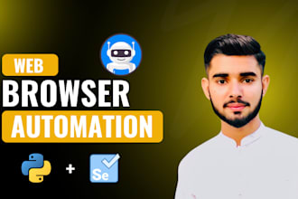 browser automation, data scraping or custom task automation