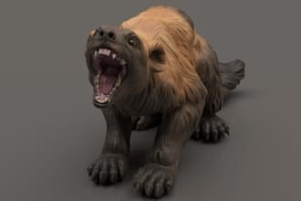 offer 3d creature avatar,ue5rig,3d fantasy game character,3d animal stl printing