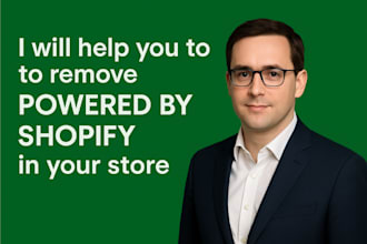 remove or replace powered by shopify label from your store