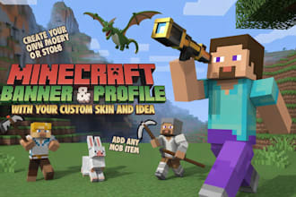 design you a minecraft banner or minecraft profile