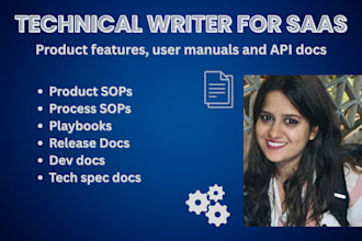 write technical saas product docs like user guides, manuals, API docs, dev docs