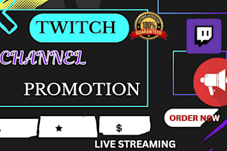 do organic twitch promotion and channel growth for twitch affiliate