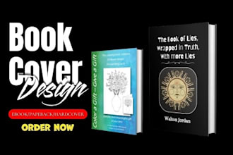 design attractive kindle book cover, paperback cover, amazon cover, book cover