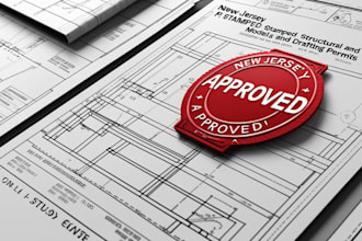 pe stampted new jersey civil 3d site grading drainage plans
