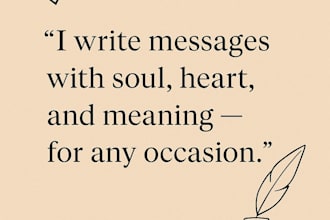 write emotional messages, creative phrases or personalized notes