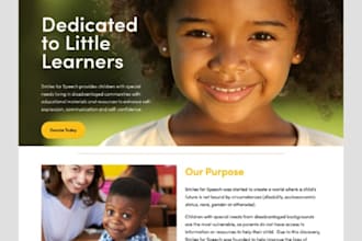 design a squarespace website for donations, fundraising, charity, and ngos
