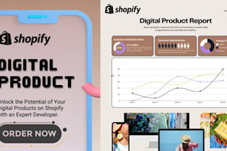 create shopify digital product store product upload online course ebooks art