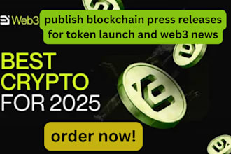 publish blockchain press releases for token launch and web3 news