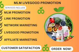 do livegood promotion, MLM marketing, affiliate promotion,MLM leads
