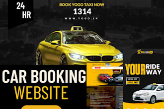 create a chauffeur taxi booking, limousine, car rental, airport transfer website