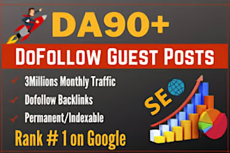 publish high da 90 dofollow guest posts with SEO backlinks