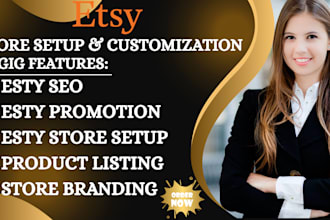 set up etsy shop design etsy digital products seo listing etsy shop store setup