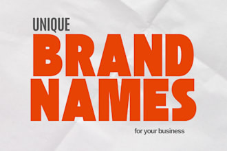 suggest unique business names that stand out for company brand or product