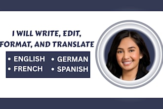 write, edit, format, and translate book, ebook