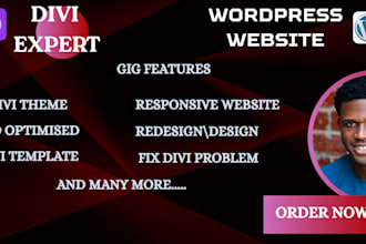 do divi wordpress website with divi customization divi theme as divi builder