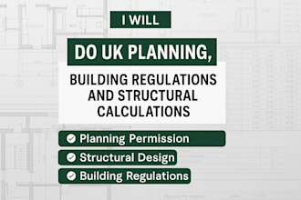 do UK planning, building regulations and structural calculations