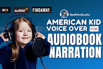 record american child female voice over, young voice talent for acx audiobook