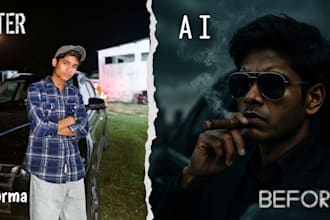 urn your photo into a realistic ai portrait with unique