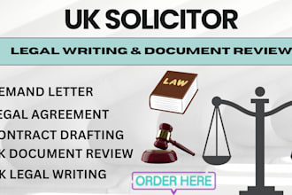 be your UK solicitor, demand letter, contract drafting, UK document review