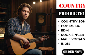 sing country vocals lead and backing male voice