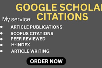 boost google scholar citations hindex researchgate scopus visibility