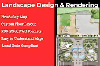 design landscape, garden, backyard and rendering as a landscape architect