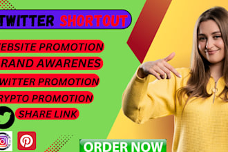 do twitter shoutout and promotion on share link 100m ig,yt,website,fb,we,crypto