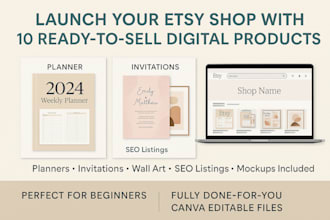 create canva digital invitations etsy digital planner setup etsy shop etsy seo
