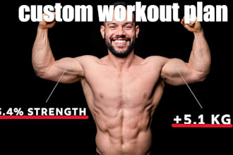 design a personalized exercise and training plan
