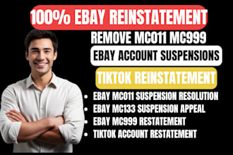 ebay reinstatement, solve ebay suspension, remove ebay mc011, mc999 appeal