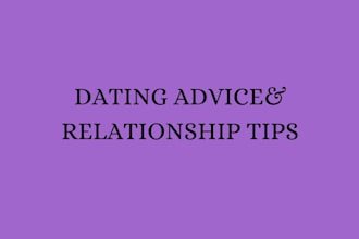 give love and relationship advice, dating tips, marriage counseling