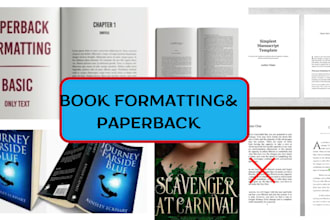 be your pro paperback formatting, book cover design, amazon kdp and lulu publish