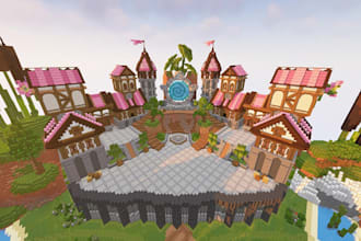 be your professional minecraft spawn, house, village, castle lobby map builder