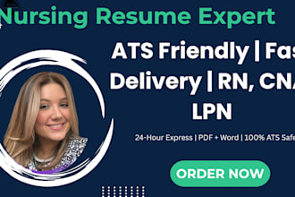 write a professional nursing resume and cover letter for healthcare jobs