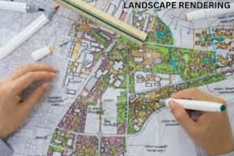 do architectural site plan, master plan and landscape design