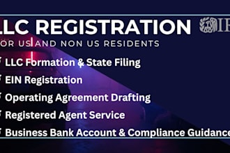 help with llc formation, USA bank creation, mercury bank, ein number stripe wise