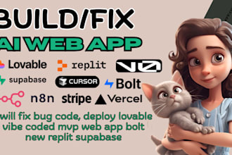 fix bug code, deploy lovable vibe coded mvp web app bolt new replit supabase