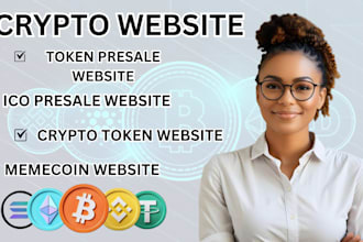 build ico presale wesite p2p exchange website memecoin crypto token website