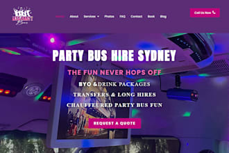 build party rental website, photobooth, event rental website with online booking