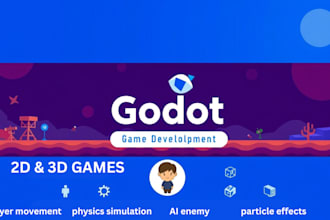 godot game development, 2d and 3d game using godot engine, custom game mechanics