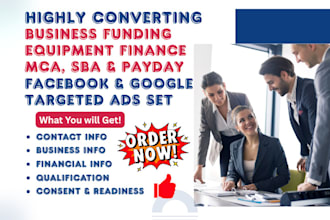 business funding leads mca leads sba business term funding business line of fund