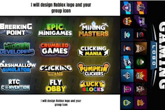 design roblox logo and your group icon