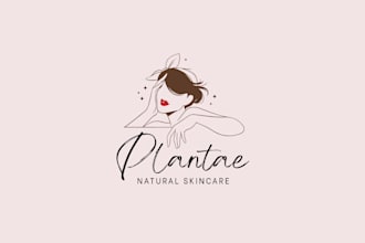 create a stylish cursive personal brand logo for you