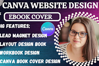 do canva website design, ebook design, canva pro design and canva template