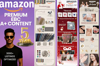 design and upload premium amazon a plus content, premium ebc
