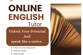 teach you fluent spoken english with confidence